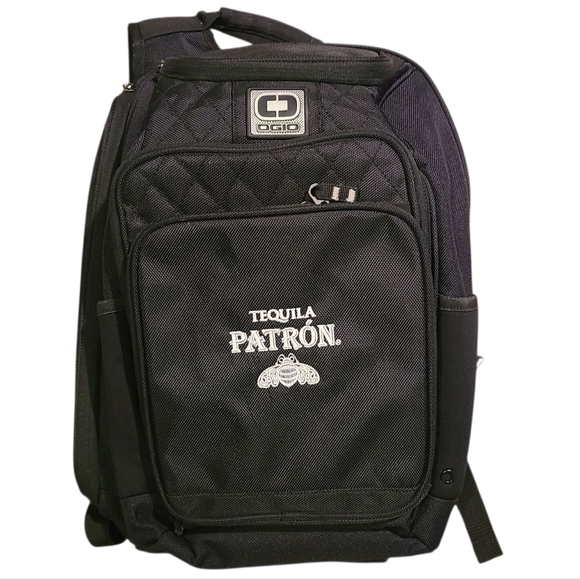 OGIO Black Quilted Backpack-Patron Logo - Picture 1 of 4